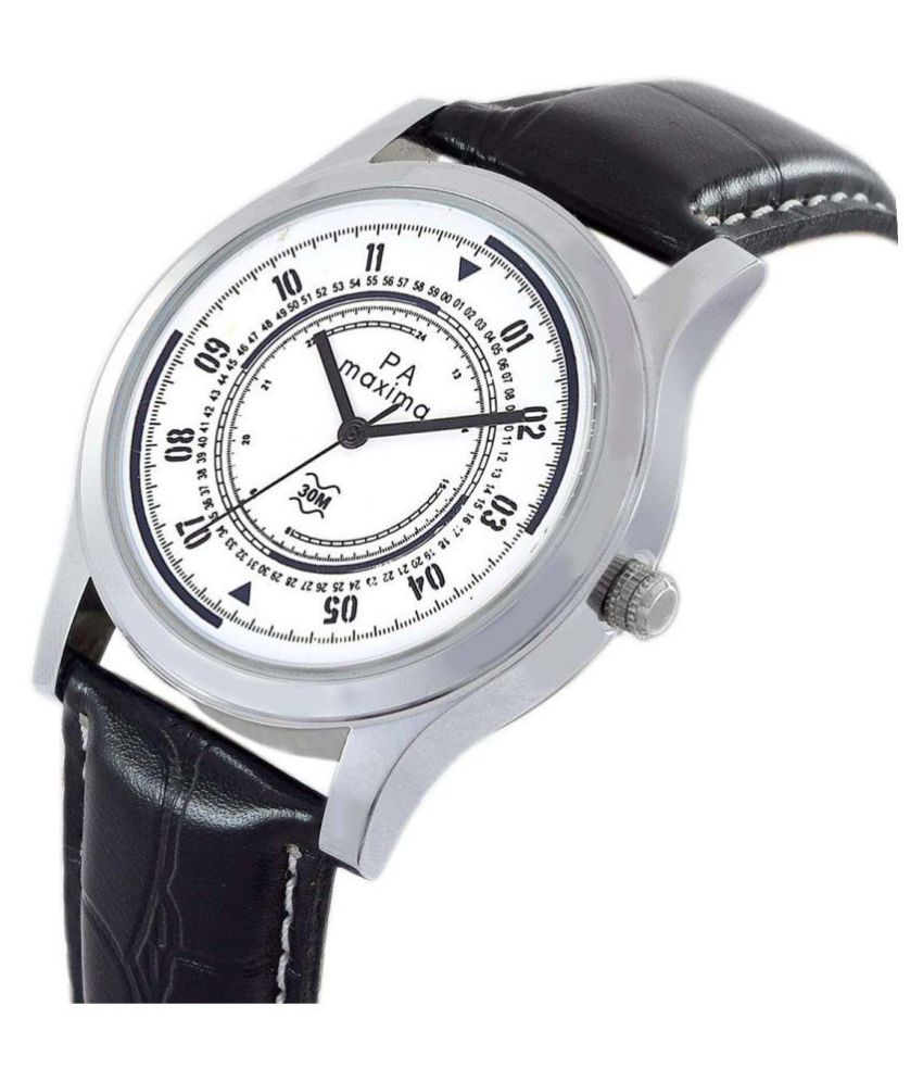 Maxima O44675LMGI Leather Analog Men's Watch Buy Maxima O44675LMGI