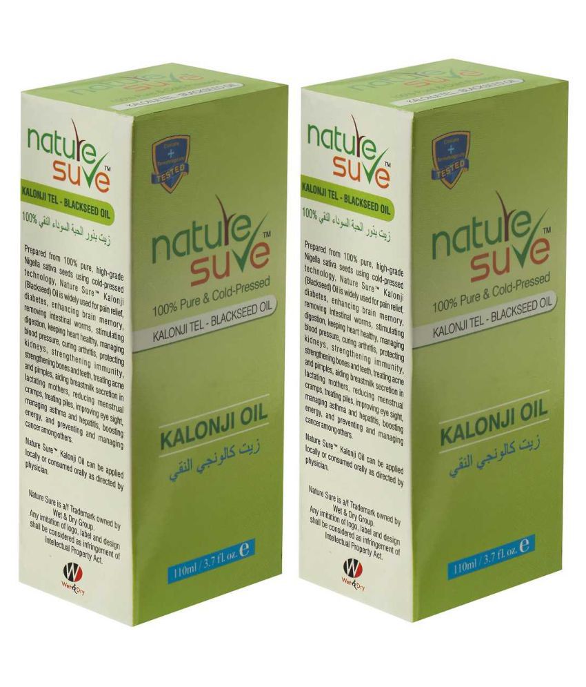 Nature Sure Kalonji Nigella Sativa Oil 220 mL Pack of 2