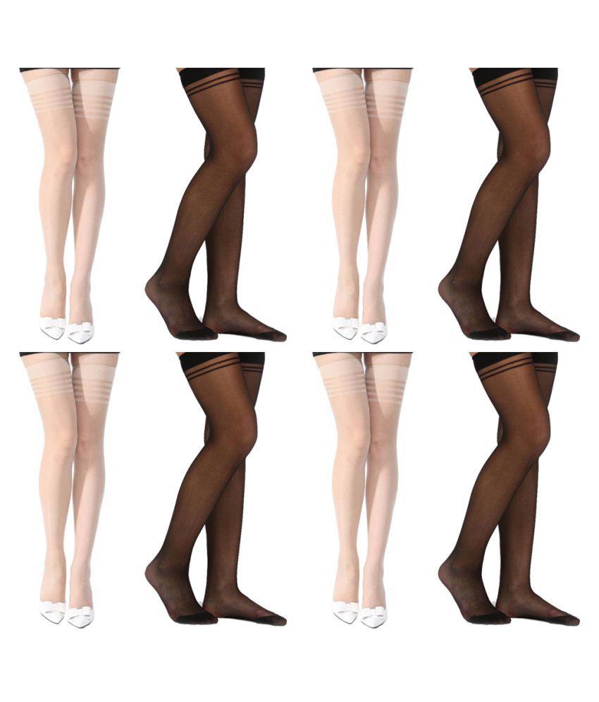Element Cart Women Multi Causal Half length Stockings- Pair of 8: Buy ...
