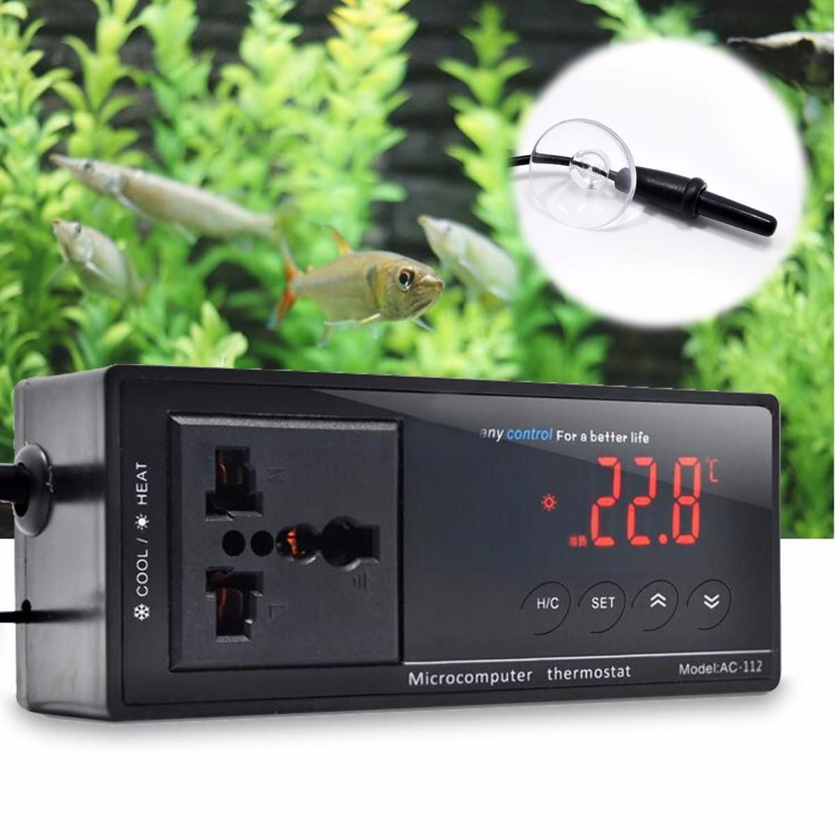 LED Aquarium Submersible Reptile Fish Tank Incubator Water Heater