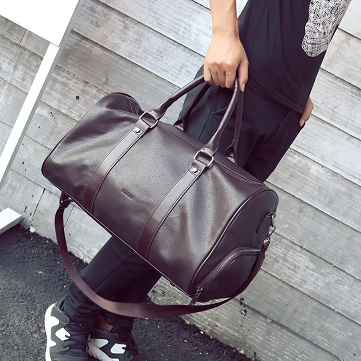 leather holdall womens