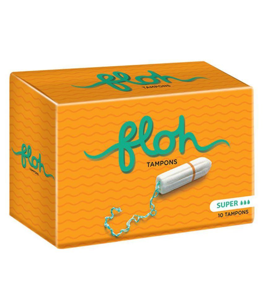 FLOH FDA Approved Super Tampons Heavy Flow Single Pack (10 Pieces) Buy FLOH FDA Approved Super