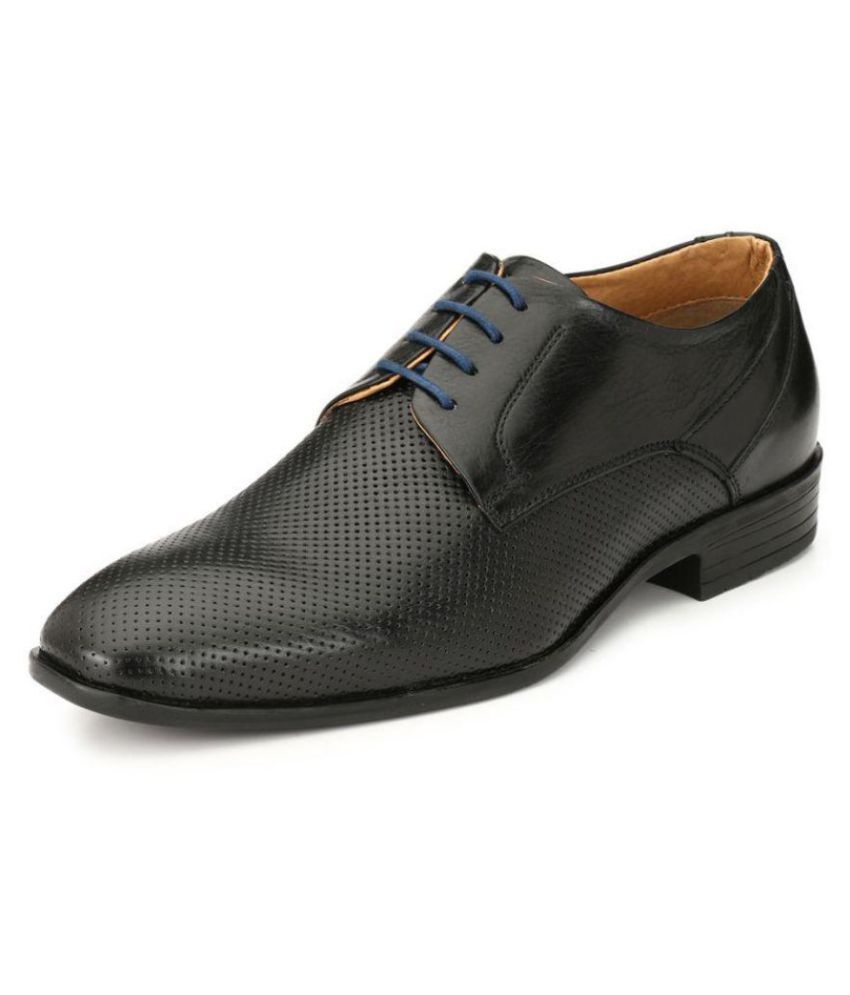 alberto torresi black formal derby shoes