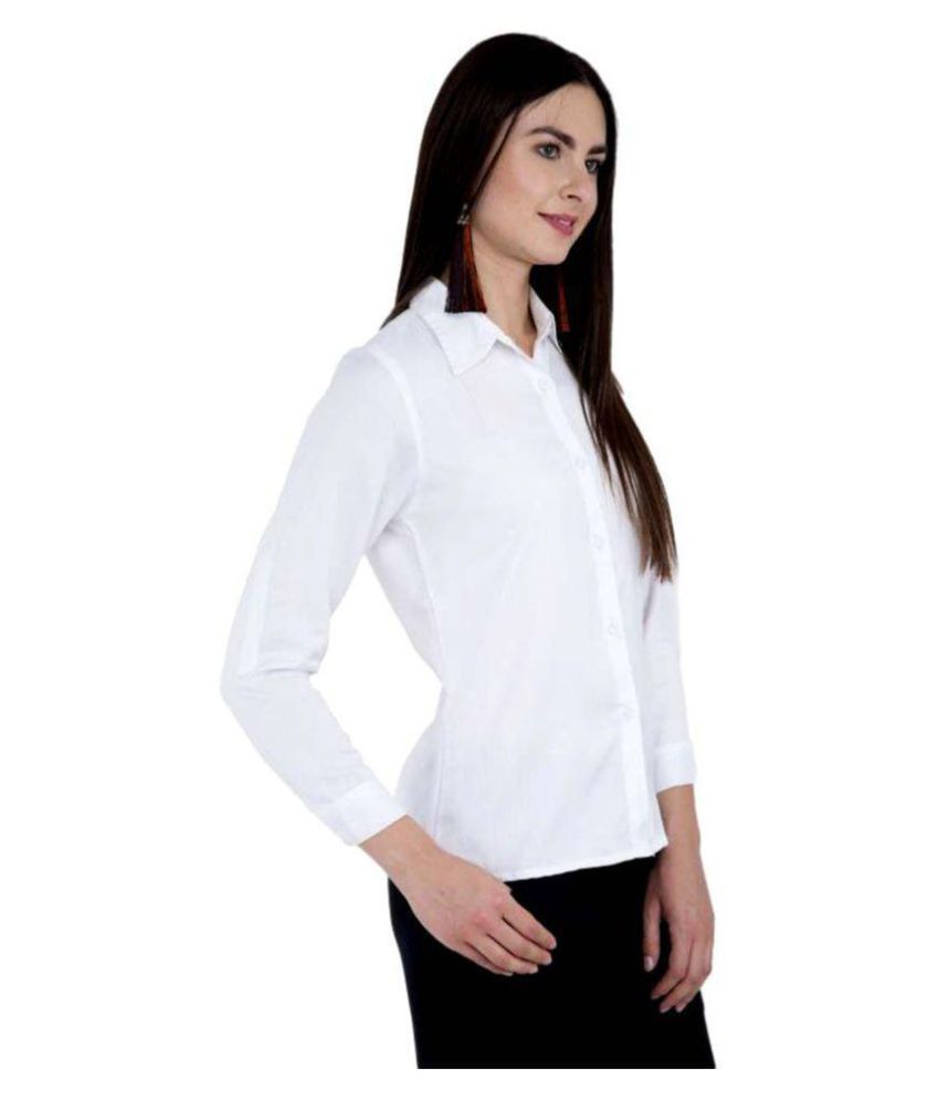 white rayon shirt