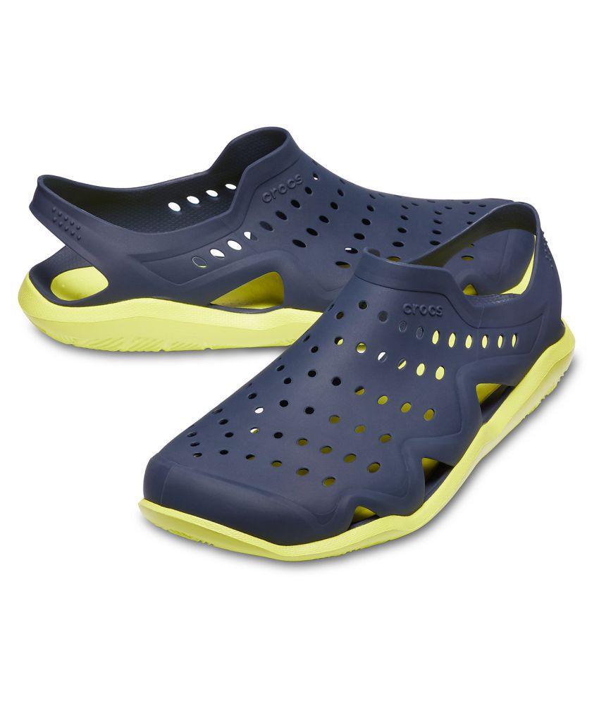 Crocs Standard Fit Navy Croslite Floater Sandals - Buy Crocs Standard ...