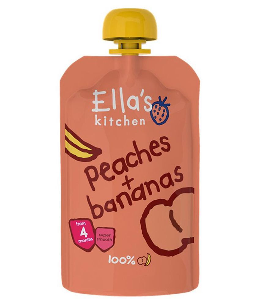 Ella's Kitchen Peaches + Bananas Snack Foods for Under 6 Months ( 120