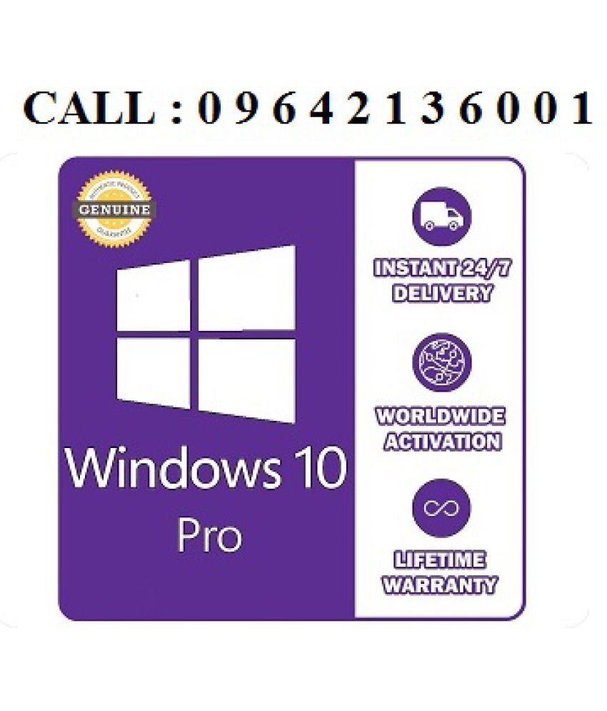 Microsoft Windows 10 Professional Genuine Retail License Product