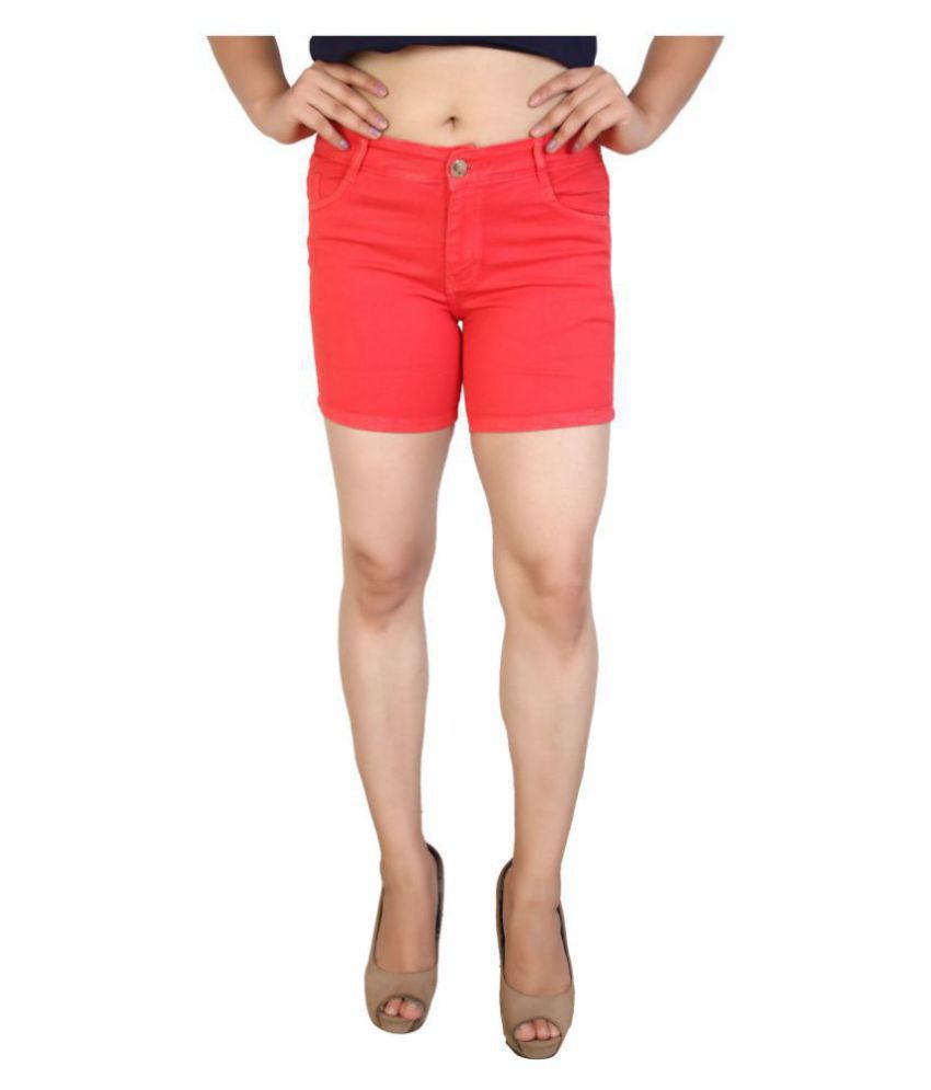     			FCK-3 Cotton Lycra Hot Pants - Red