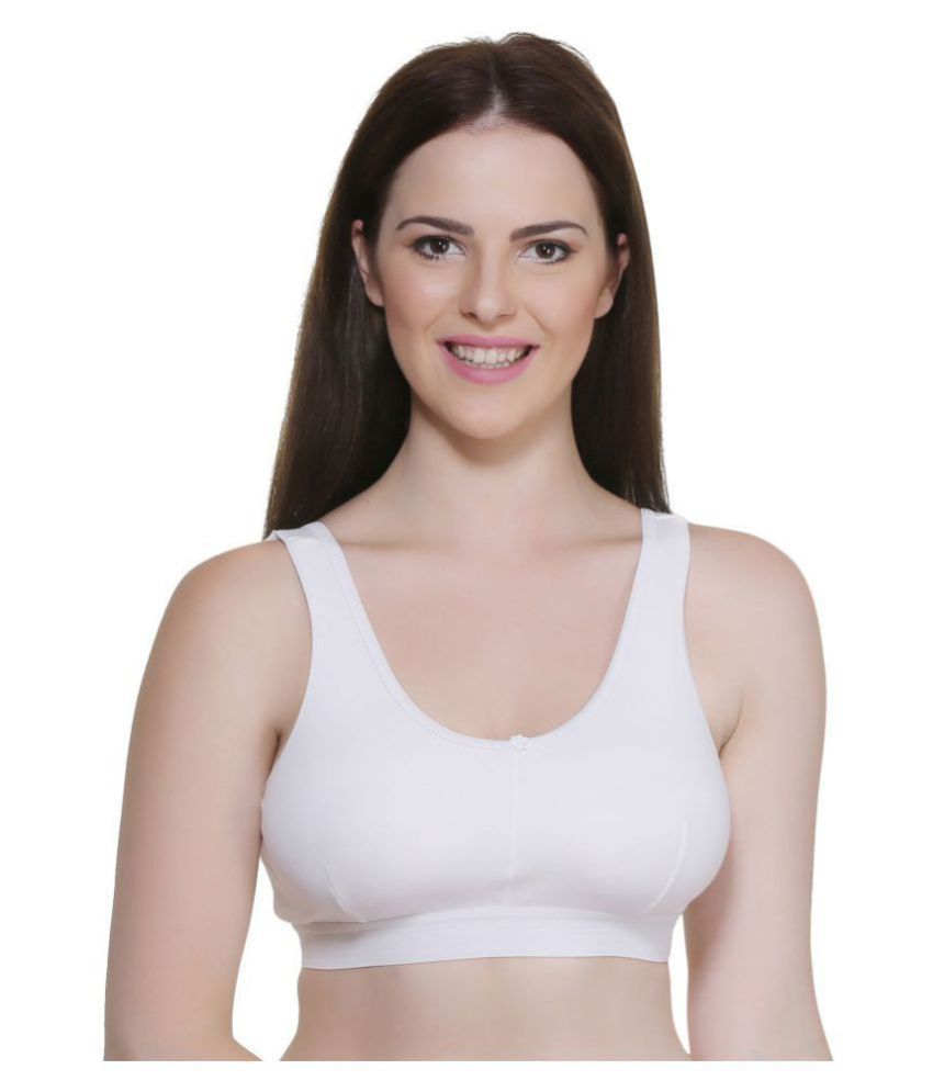     			TCG Cotton Lycra Air Bra - White