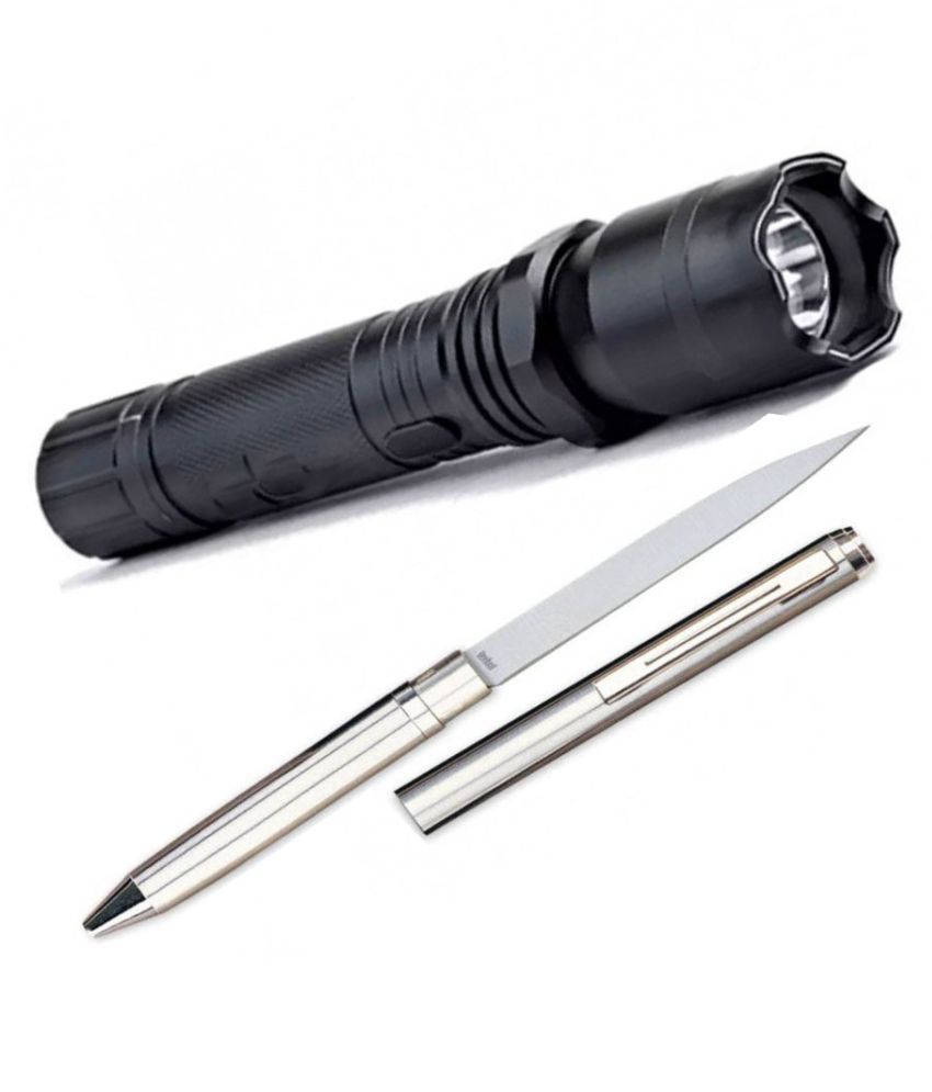 Wib Rechargeable Taser Heavy Duty Stun Baton Self Defence Women Safety With Pen Knife Black 1 Function Multi Utility Swiss Knife Buy Online At Best Price On Snapdeal