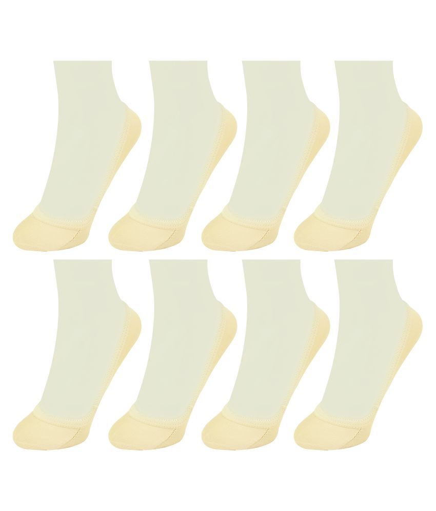     			Neska Moda Women's Cotton Beige 8 Pair Belly Socks