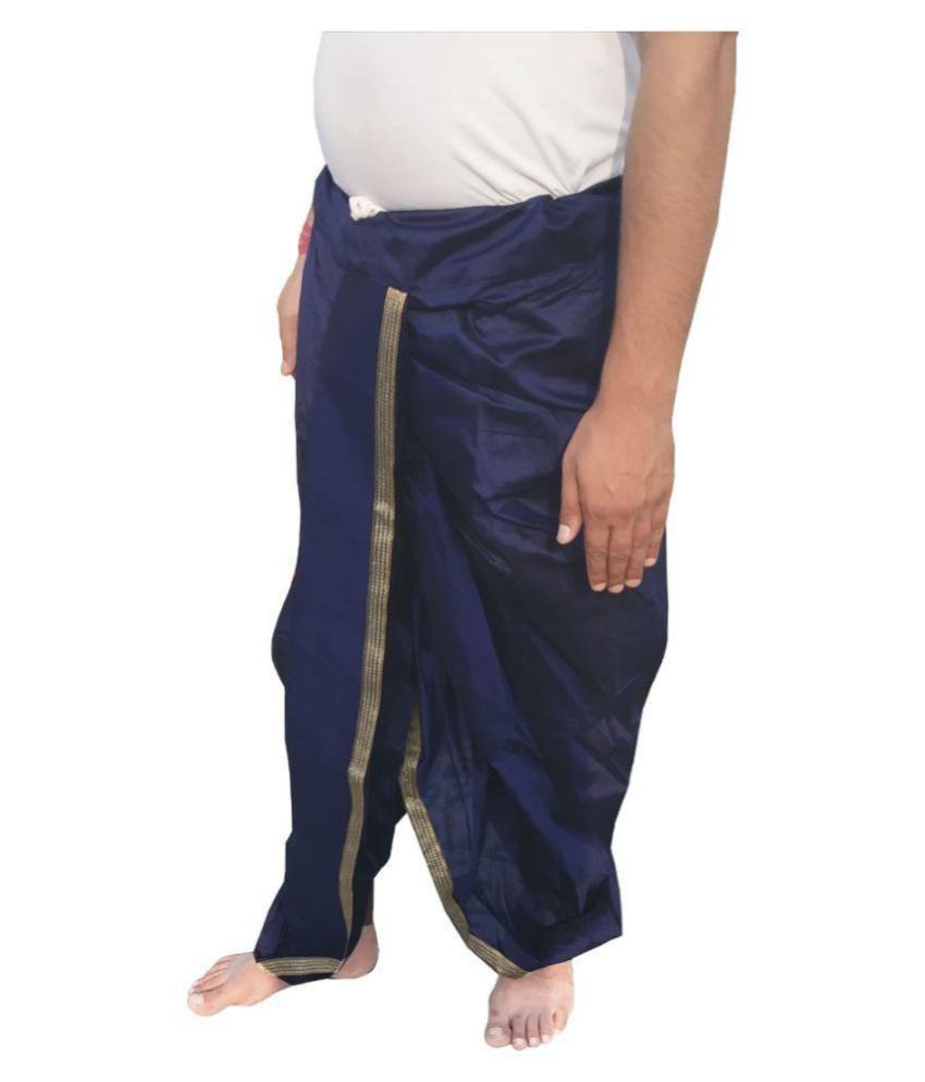 blue dhoti pants