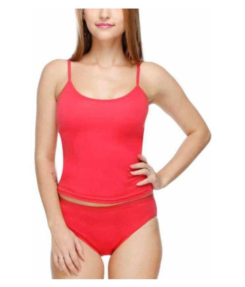     			Skandas Trendz Cotton Camisoles - Red