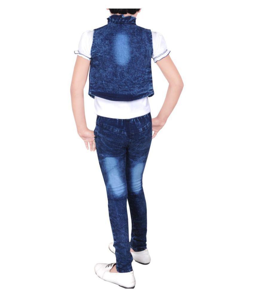 jeans top for girl snapdeal