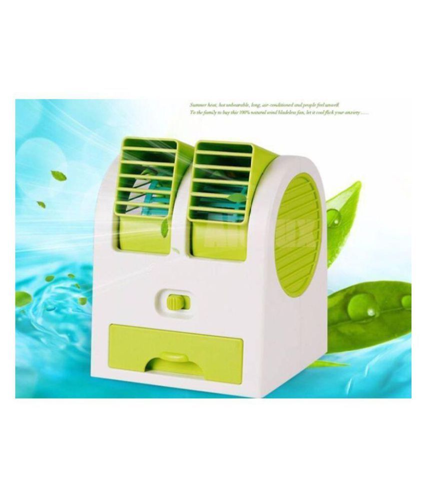 SUREELEE Mini Fragrance Air Conditioner USB Fan (GREEN ...