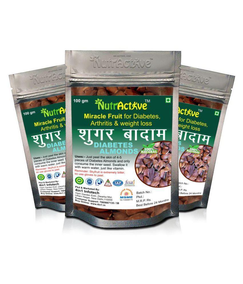     			NutrActive Sugar Badam 300 gm