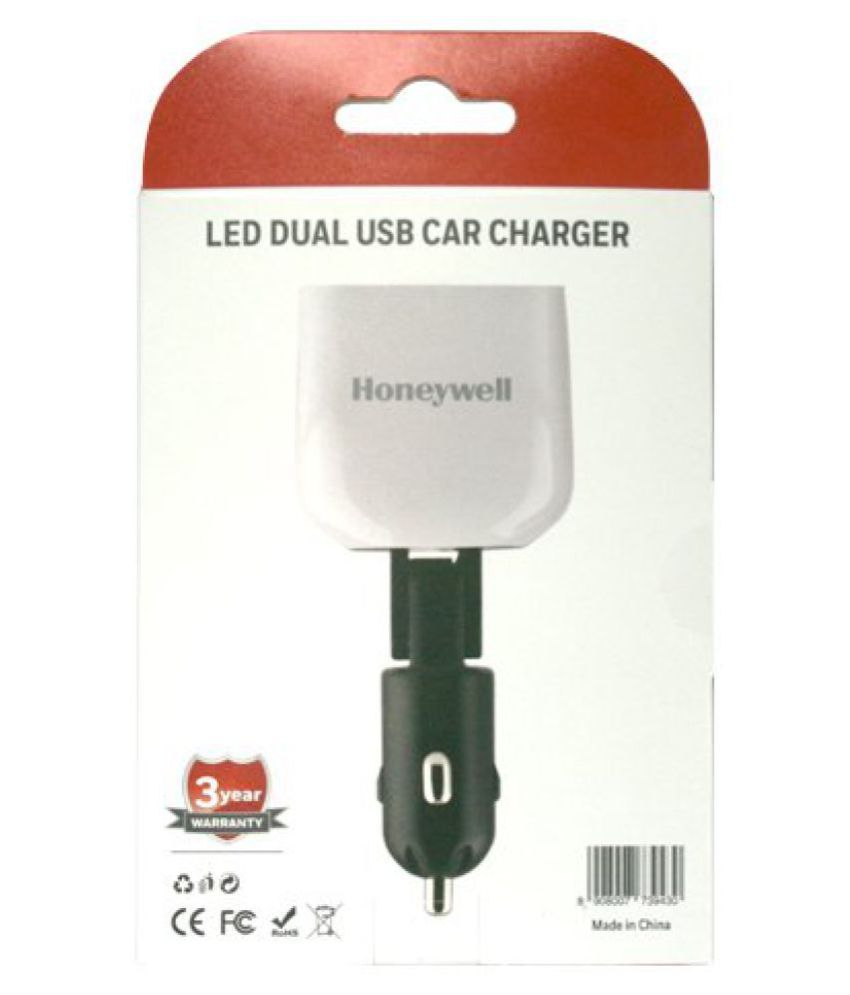 Honeywell Car Mobile Charger chg/cla/led/3.4a/2u White Buy Honeywell