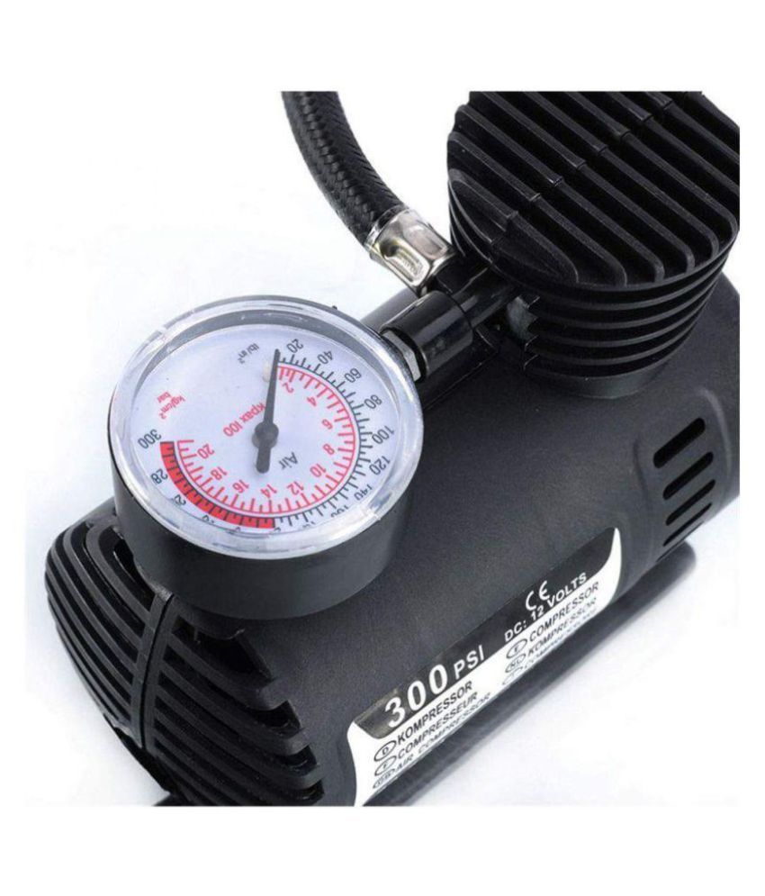 GETTHELOOK Air Pump Compressor 12V Electric Car Bike Tyre Tire Inflator