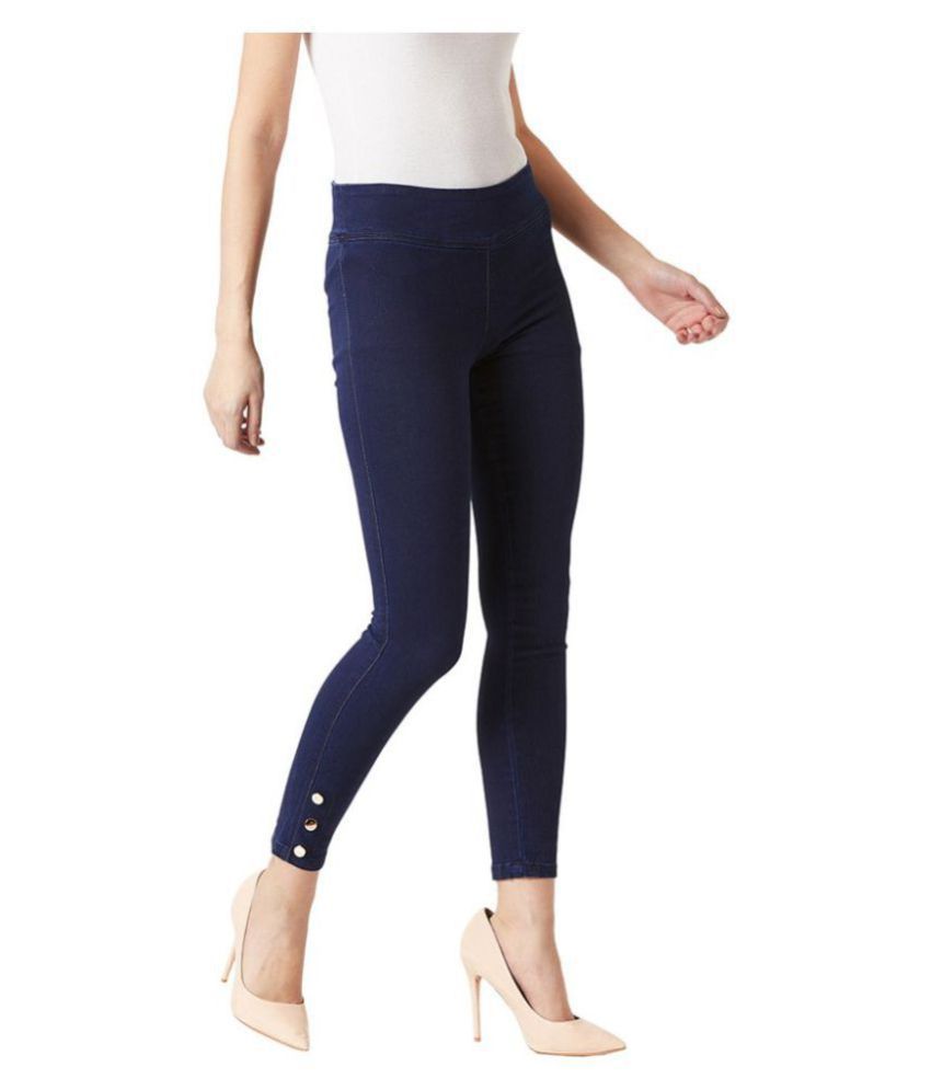 next navy jeggings