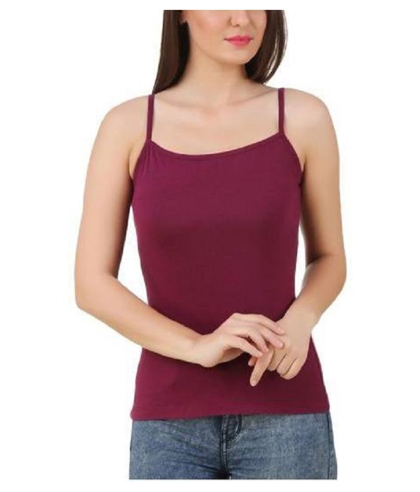     			Skandas Trendz Cotton Camisoles - Purple