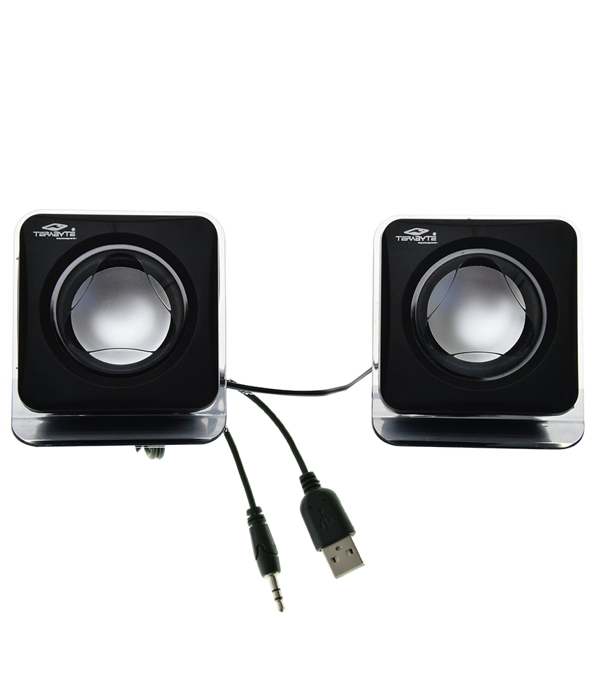     			Terabyte E-O2B 2.0 Multimedia Speakers - Black For Laptop, Desktop, Mobiles, Tablets & MP3/MP4