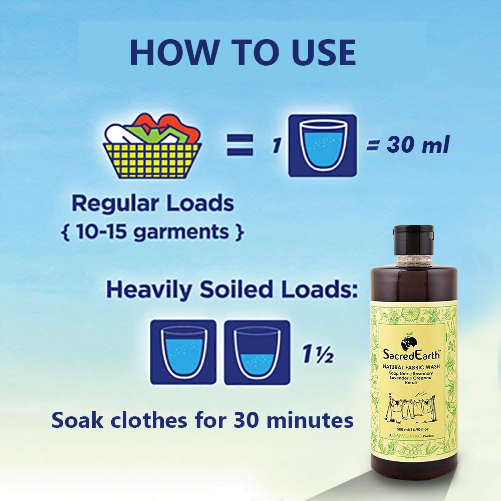 SacredEarth Natural Eco Friendly Stain Remover Liquid Detergent Wash