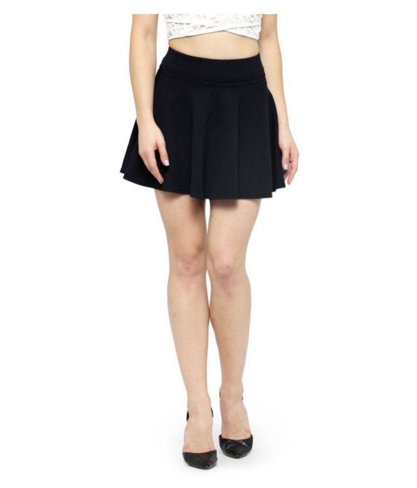 Buy N-Gal Cotton Skater Skirt - Black 