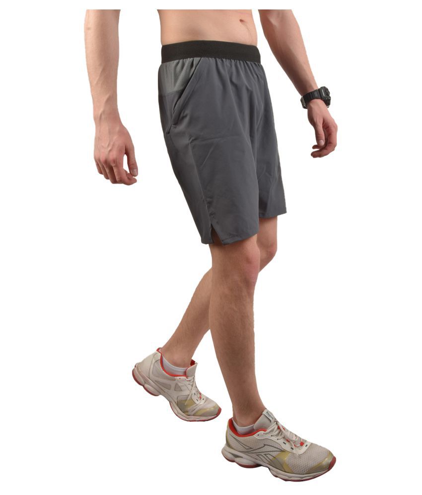 Nike Grey Polyester Lycra Running Shorts Single - Buy Nike Grey ...