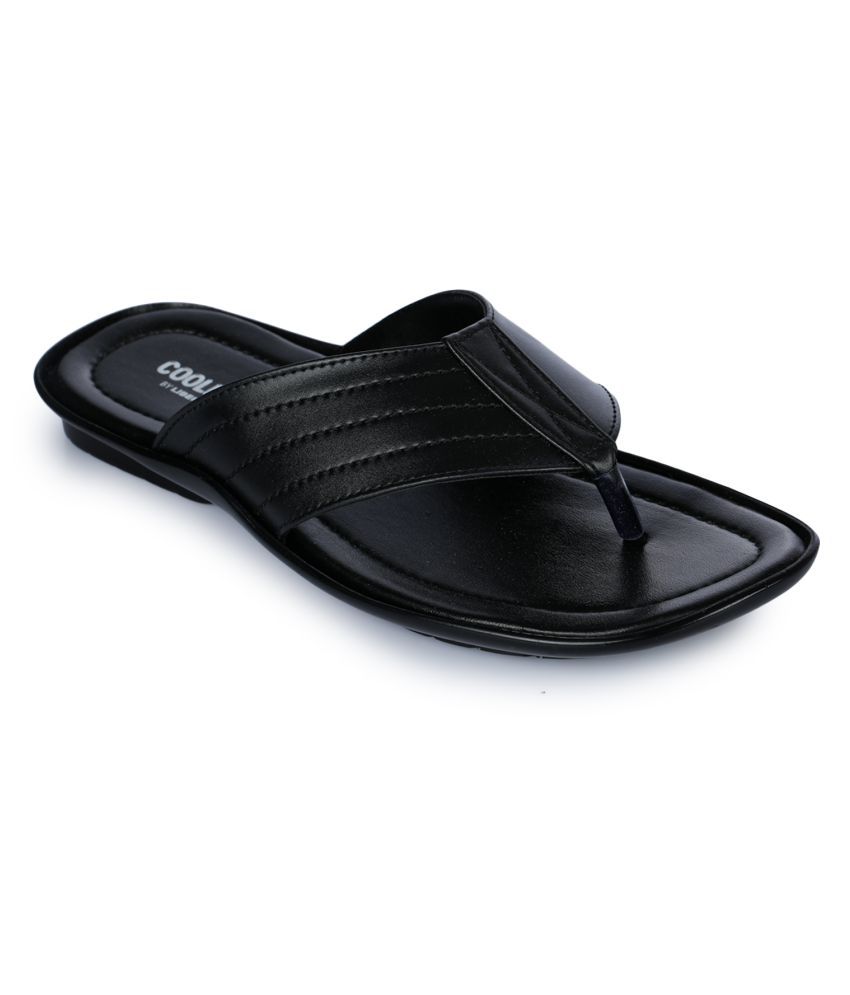     			Coolers By Liberty - Black PU Daily Slipper