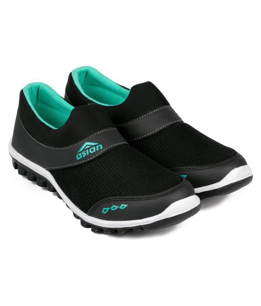 asian black sports shoes