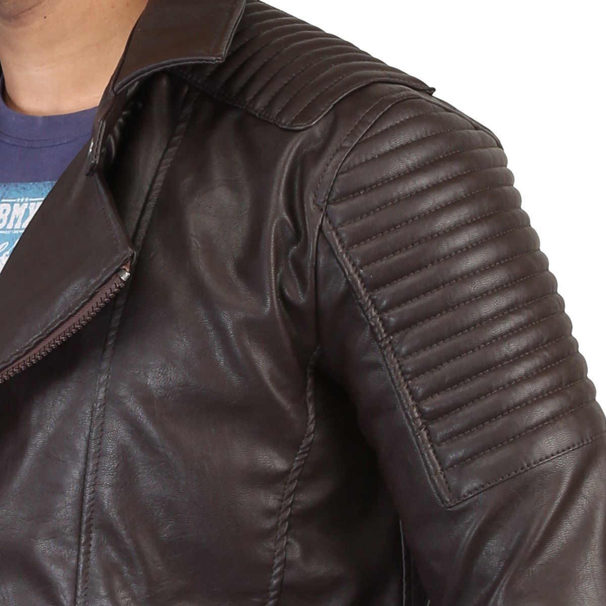 Bareskin Brown Biker Jacket - Buy Bareskin Brown Biker Jacket Online at ...