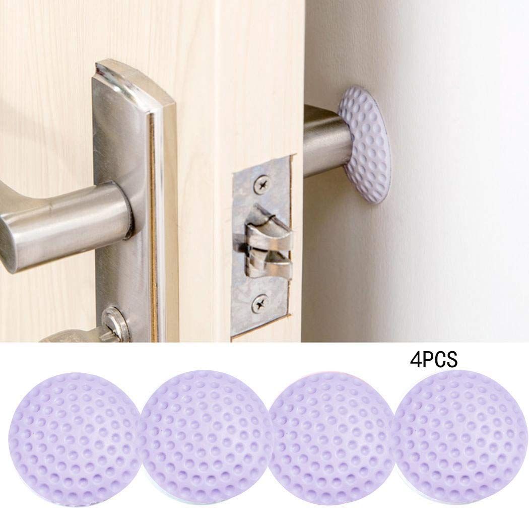 Kolorfish Purple Pvc Door Stopper Guards 4 Pcs Buy