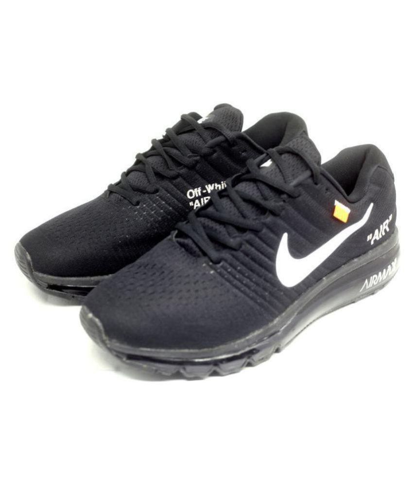 black nike running shoes