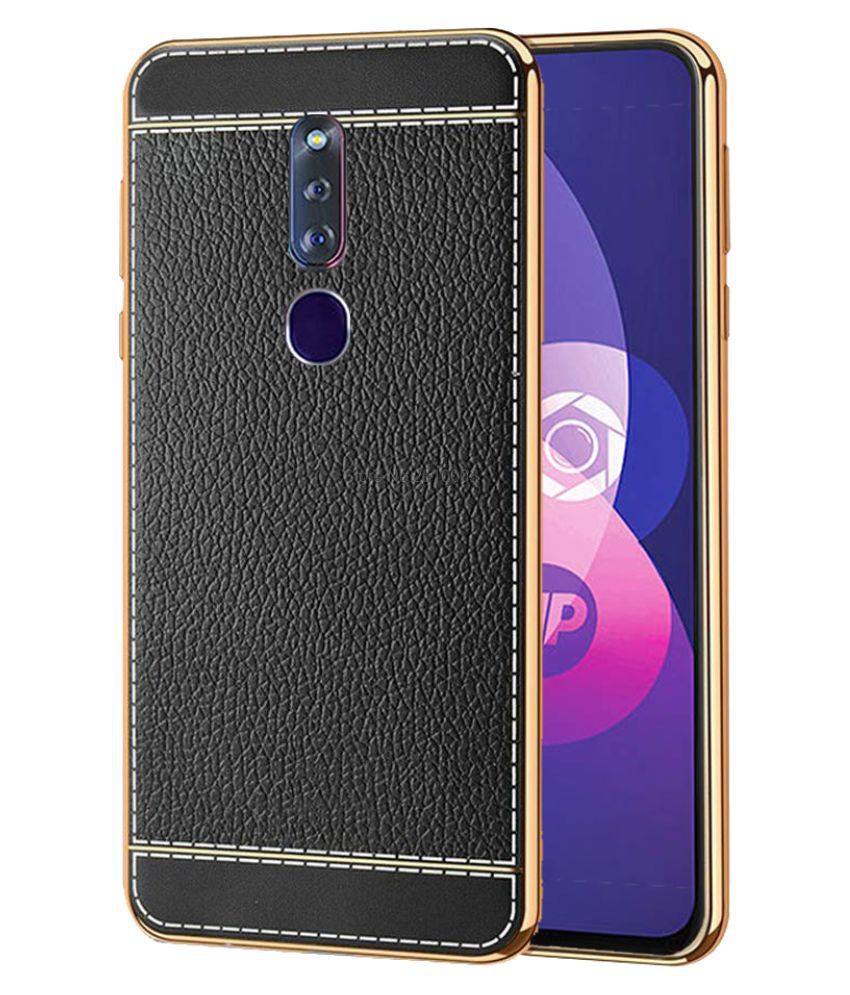 Oppo F11 Pro Soft Silicon Cases Excelsior Black Plain Back Covers Online At Low Prices