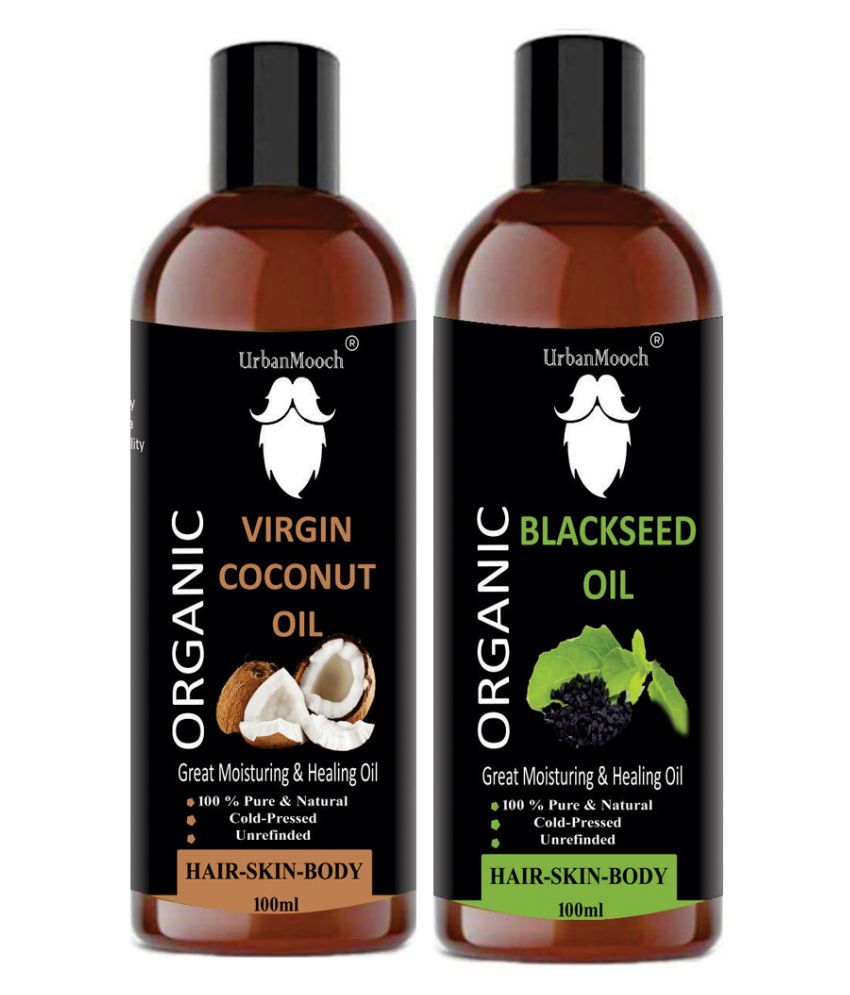     			UrbanMooch 100% Pure & Natural Virgin Coconut Oil & Kalonji oil 200 ml Pack of 2