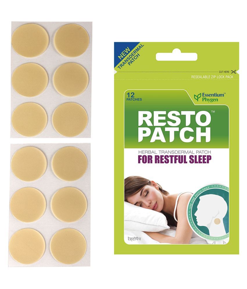 Essentium Phygen Restopatch 100% Natural Sleep Patch Paste 12 no.s Pack ...