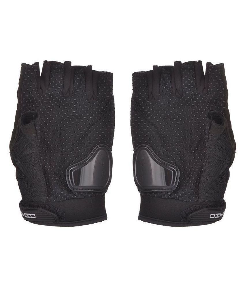 ROMIC Biker Riding Hand Gloves Half - Black: Buy ROMIC Biker Riding ...