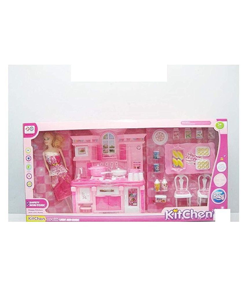 barbie doll ka kitchen set