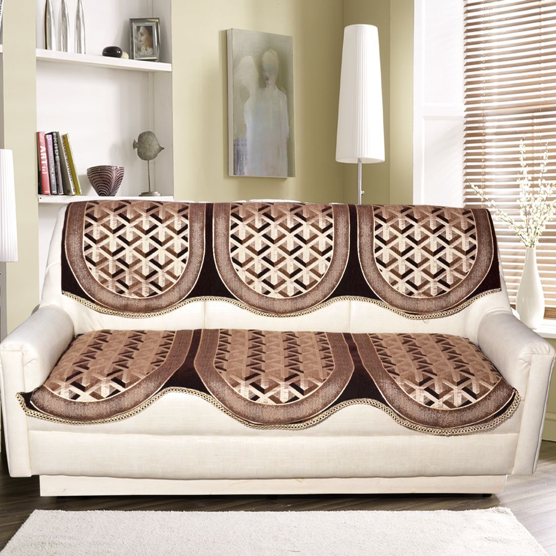 Tanya's Homes 3 Seater Velvet Set of 2 Sofa Cover Set Buy Tanya's