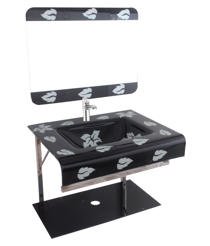 glass vanity wash basin