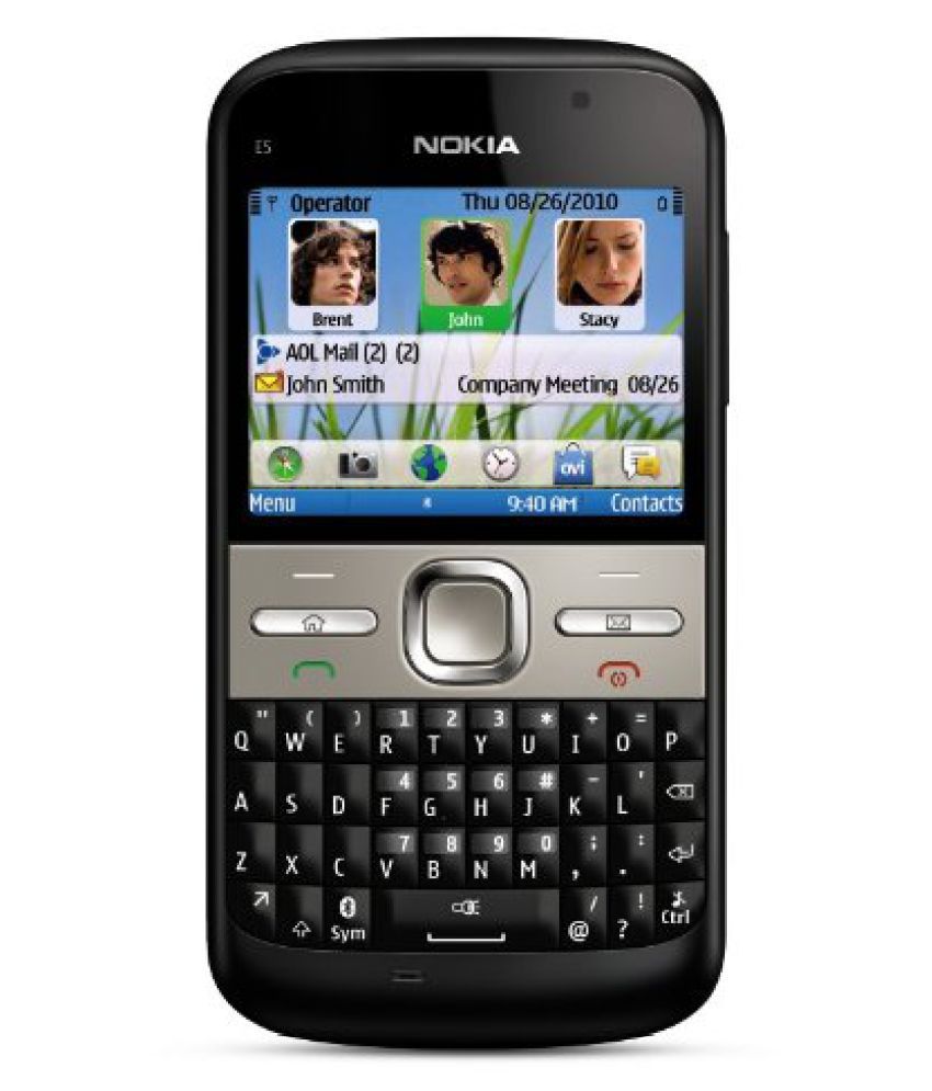 NK Nokia E5 Black Feature Phone Online at Low Prices 