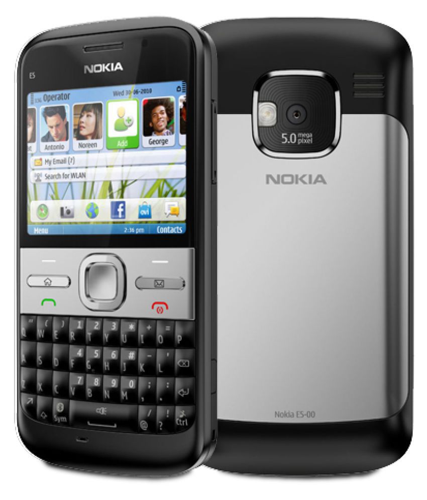 NK Nokia E5 Black Feature Phone Online at Low Prices 