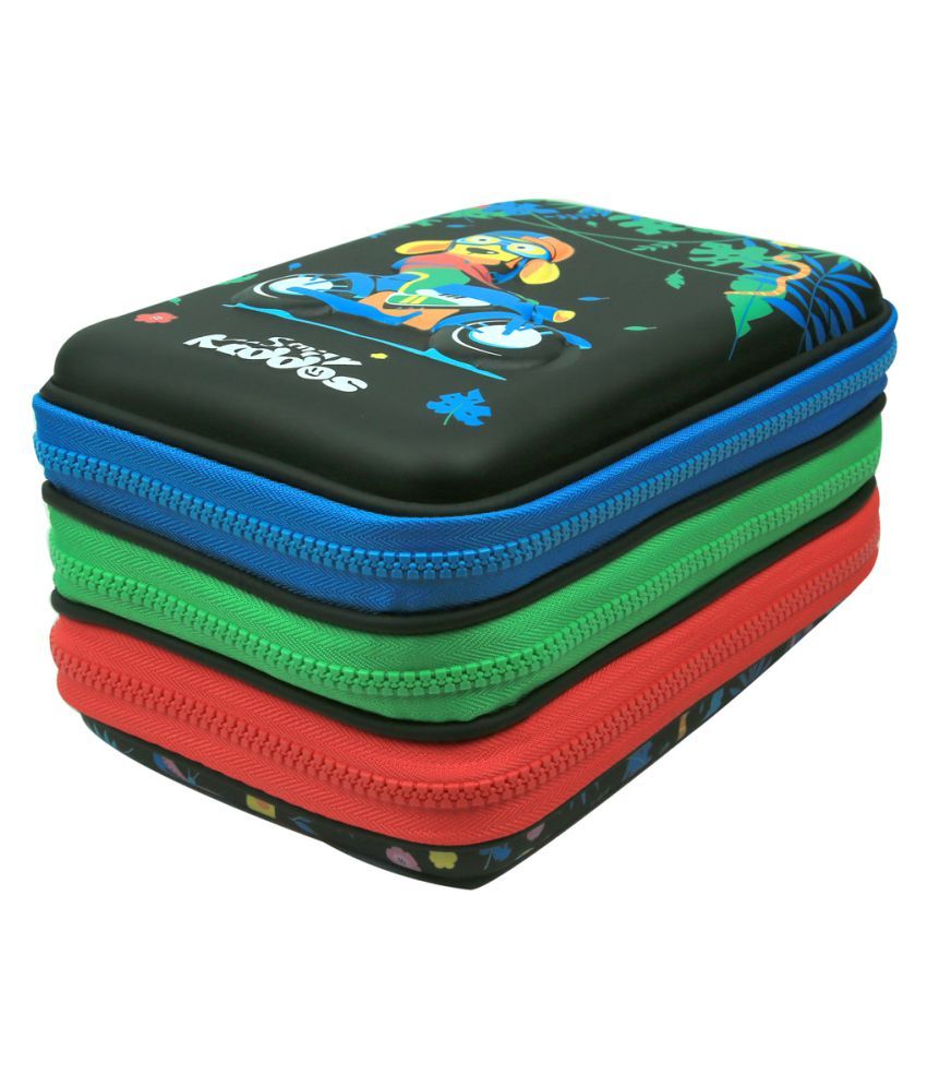 Smily Hardtop Triple Up Pencil Case ( Black ) kids & School pencil