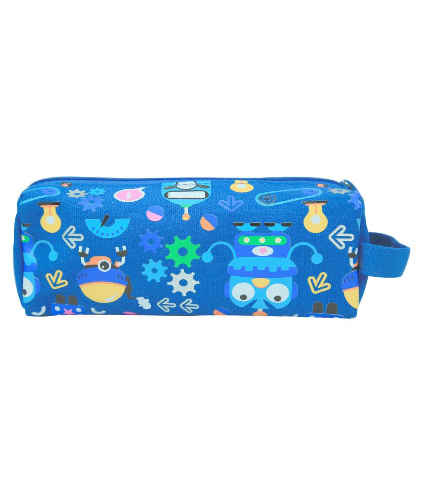     			Smily Pencil Pouch (Blue) |kids & School pencil Pouch | Stylish pencil pouch for Girls & Boys | Pencil Case for kids