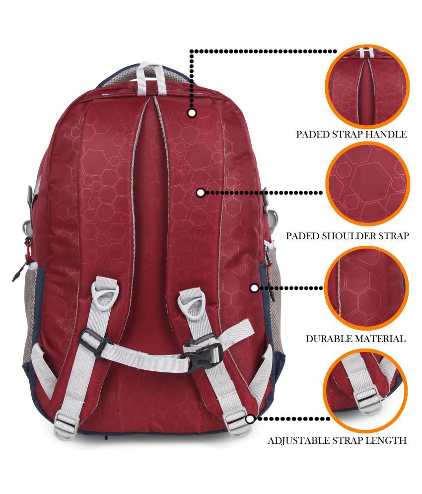 trunkit Maroon School Bag 30 Ltr for Boys & Girls: Buy Online at Best ...