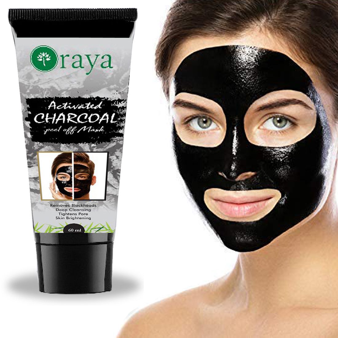 ORAYA Charcoal Blackhead Removal Mask & For Charcoal Face Peel Off 