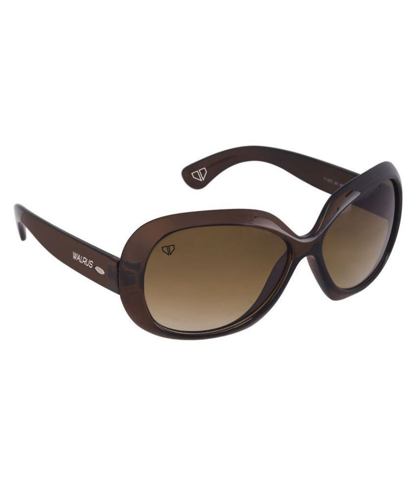     			Walrus - Brown Square Sunglasses ( WS-GAGA-090909D )