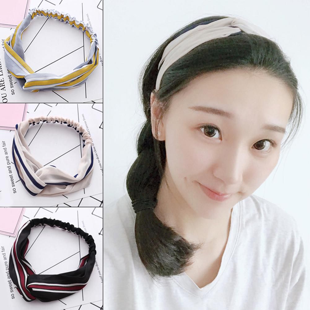 1PCS Retro Fabric Cross Hair Band Hair Accessory Color Random: Buy Online  at Low Price in India - Snapdeal