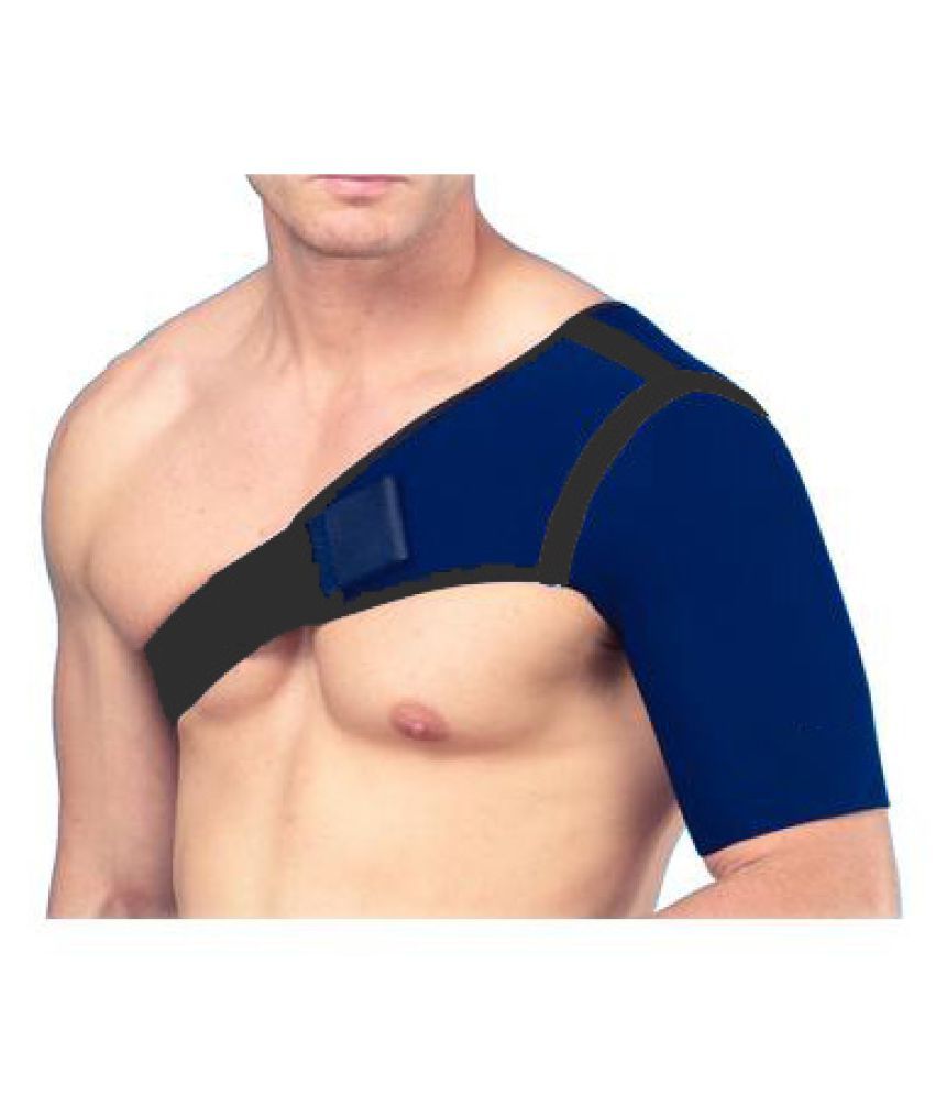 Witzion Shoulder Support Shoulder Brace Blue/Black Left Free Size