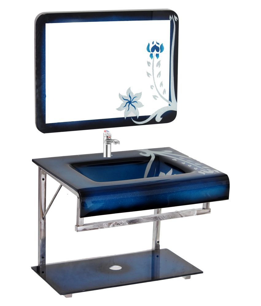 glass vanity wash basin